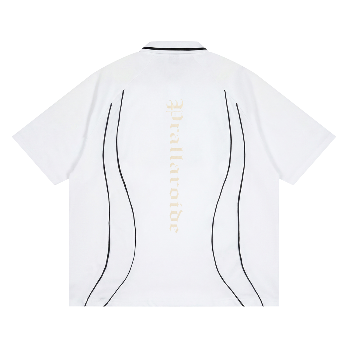Unisex Raglan Piping Polo Shirt